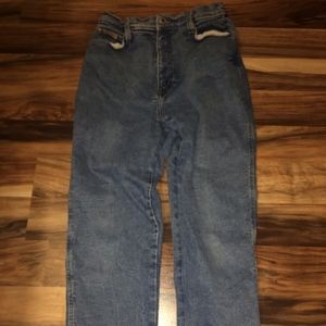Vtg ACTION WEST Stretch Denim Jeans sz 10 High Wai